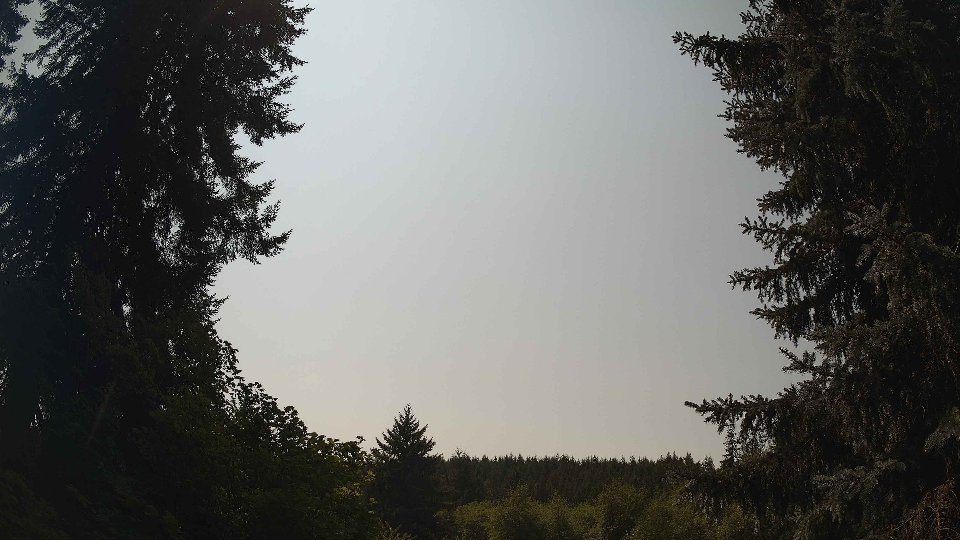 Pacific Northwest skyline timelapse frame from Aug 14th, 2026 at 1:45 PM