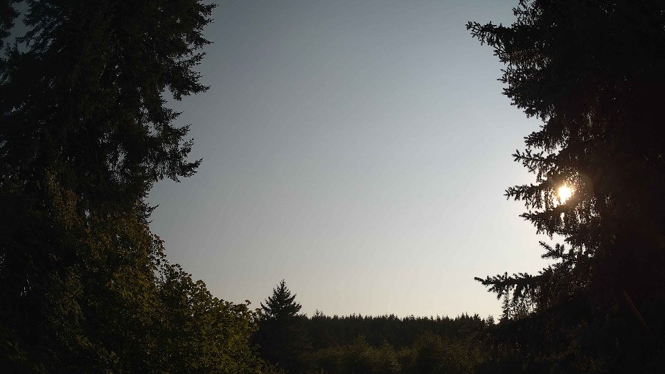 Pacific Northwest skyline timelapse frame from Aug 14th, 2026 at 5:45 PM