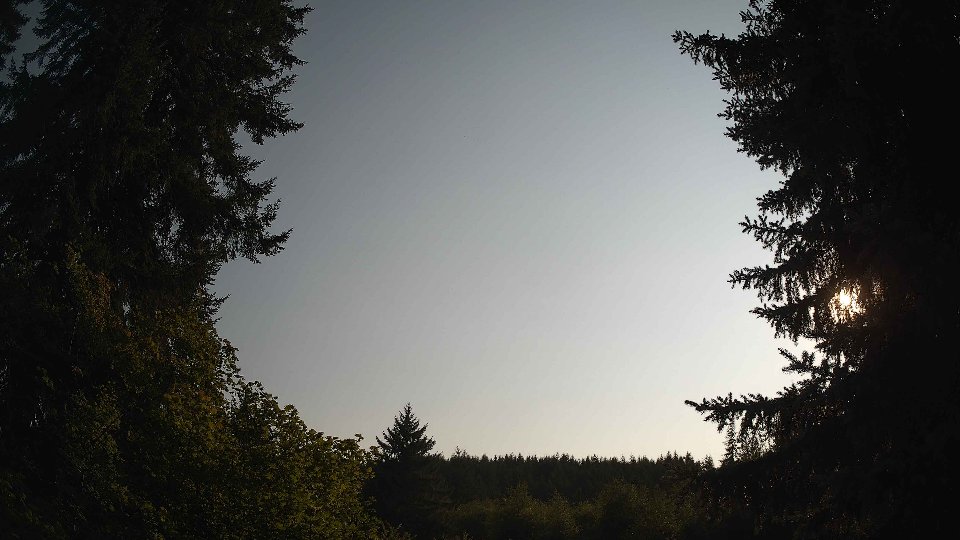 Pacific Northwest skyline timelapse frame from Aug 14th, 2026 at 6:00 PM