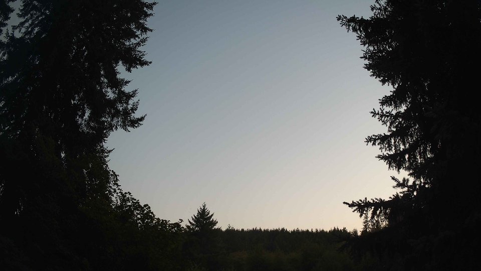 Pacific Northwest skyline timelapse frame from Aug 14th, 2026 at 8:30 PM