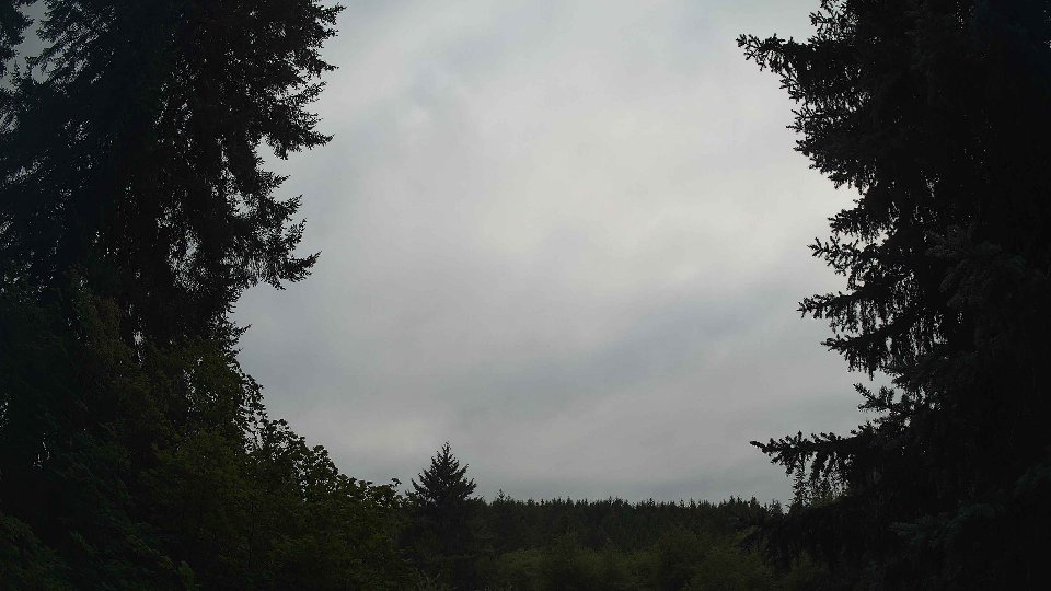 Pacific Northwest skyline timelapse frame from Aug 15th, 2026 at 6:45 PM