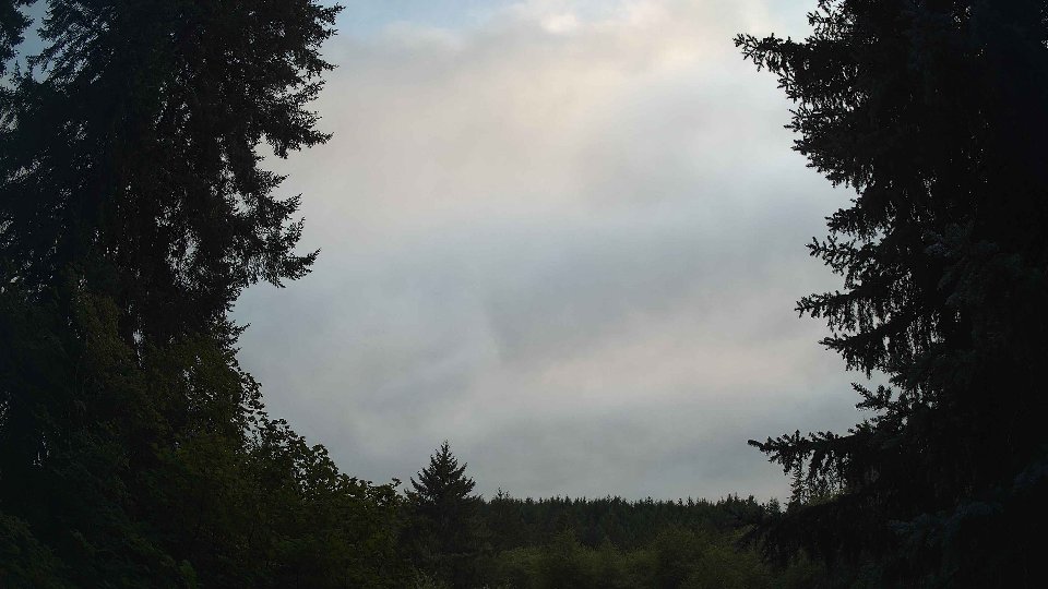 Pacific Northwest skyline timelapse frame from Aug 15th, 2026 at 7:45 PM