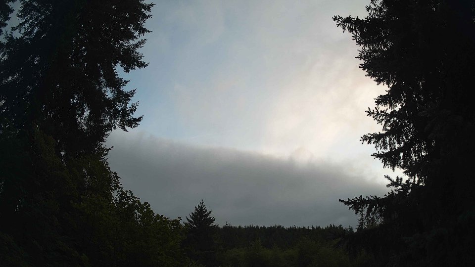 Pacific Northwest skyline timelapse frame from Aug 15th, 2026 at 8:00 PM