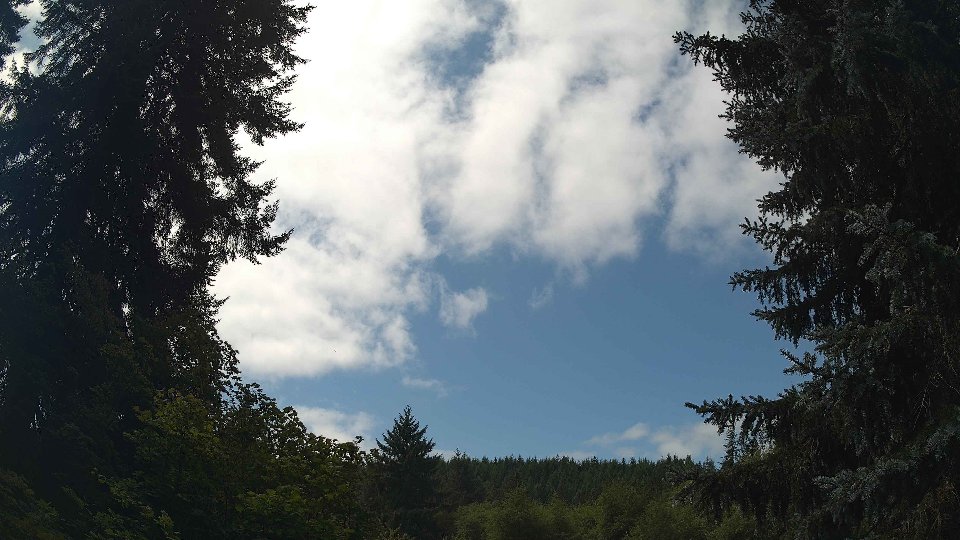 Pacific Northwest skyline timelapse frame from Aug 16th, 2026 at 12:15 PM