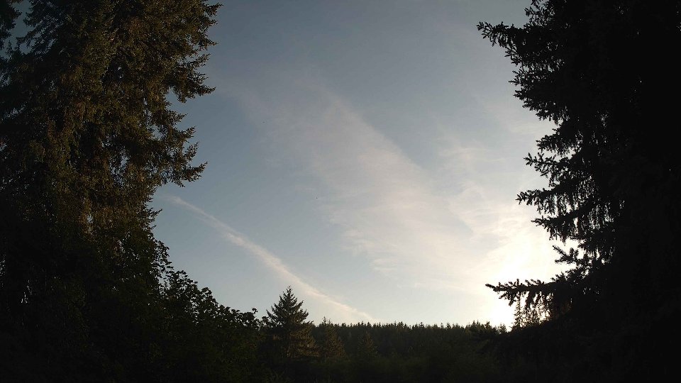 Pacific Northwest skyline timelapse frame from Aug 16th, 2026 at 7:00 PM
