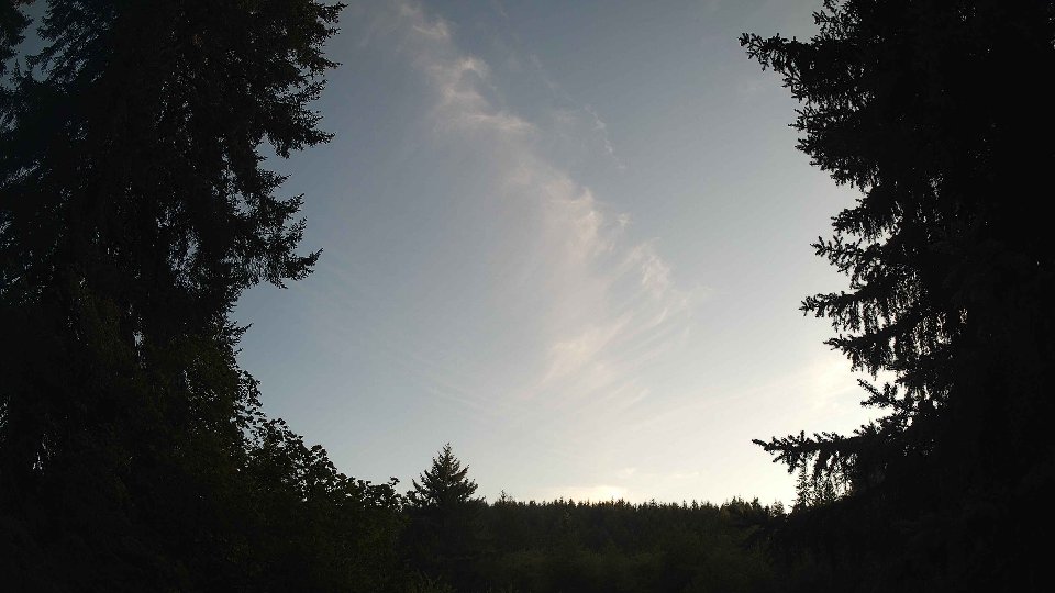 Pacific Northwest skyline timelapse frame from Aug 16th, 2026 at 7:15 PM