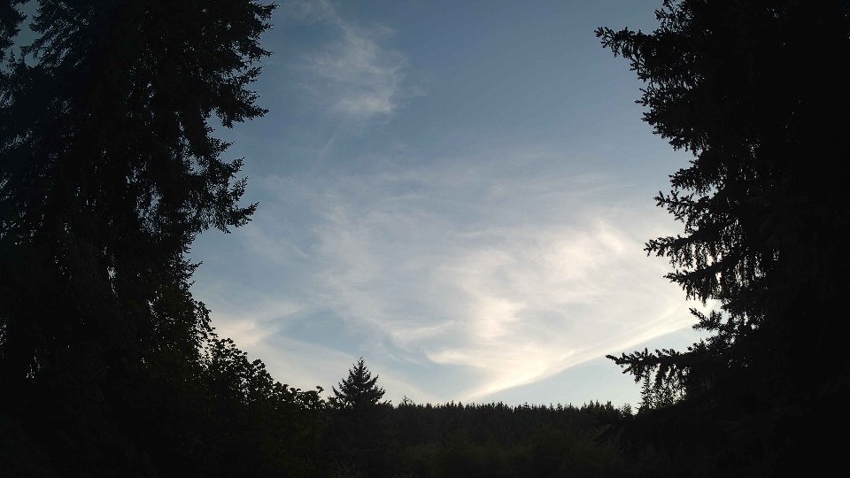 Pacific Northwest skyline timelapse frame from Aug 16th, 2026 at 8:00 PM