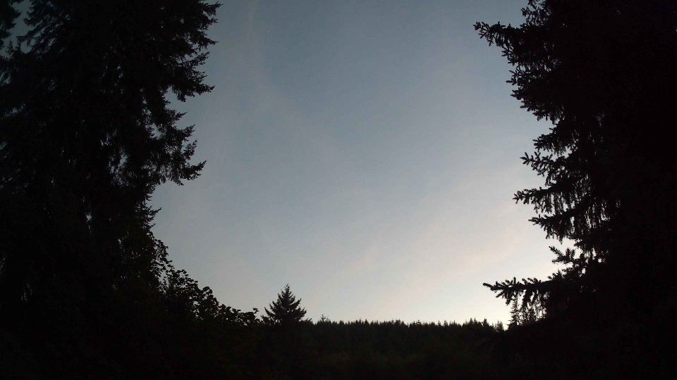 Pacific Northwest skyline timelapse frame from Aug 16th, 2026 at 8:45 PM