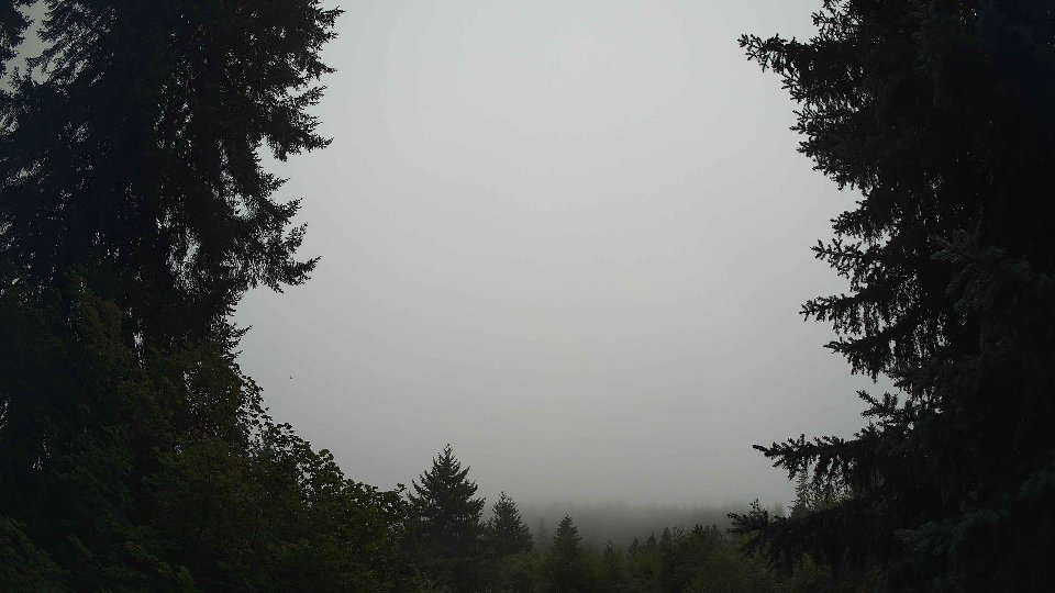 Pacific Northwest skyline timelapse frame from Aug 17th, 2026 at 8:00 AM