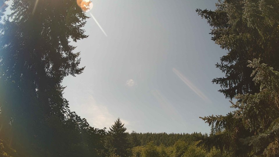 Pacific Northwest skyline timelapse frame from Aug 17th, 2026 at 12:45 PM