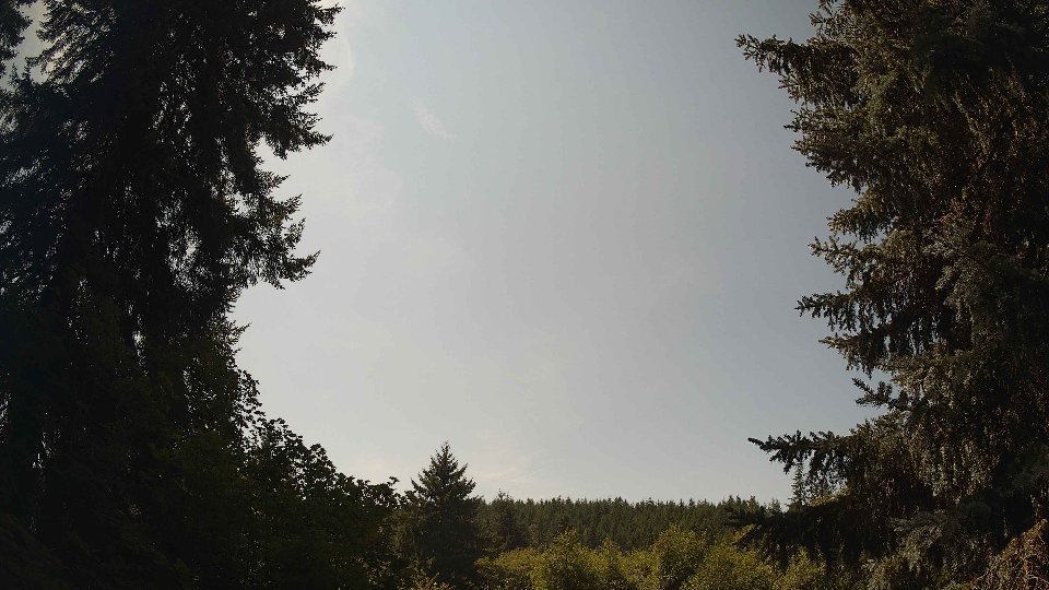Pacific Northwest skyline timelapse frame from Aug 17th, 2026 at 1:30 PM