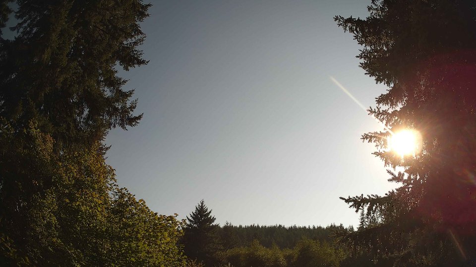 Pacific Northwest skyline timelapse frame from Aug 17th, 2026 at 5:45 PM