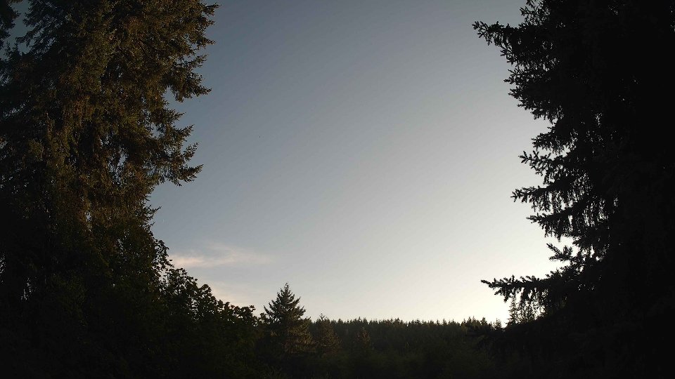 Pacific Northwest skyline timelapse frame from Aug 17th, 2026 at 7:00 PM