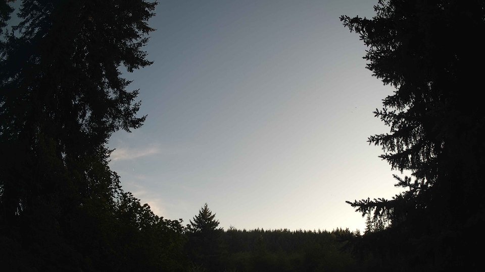 Pacific Northwest skyline timelapse frame from Aug 17th, 2026 at 7:15 PM