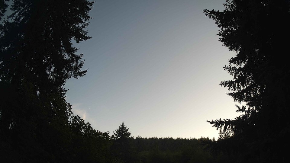 Pacific Northwest skyline timelapse frame from Aug 17th, 2026 at 7:30 PM