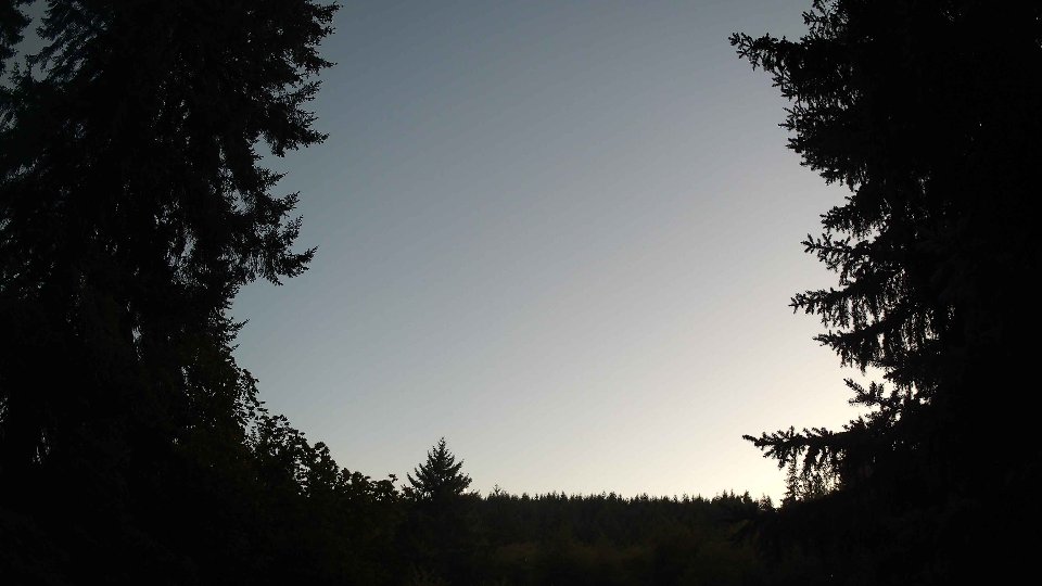 Pacific Northwest skyline timelapse frame from Aug 17th, 2026 at 8:30 PM
