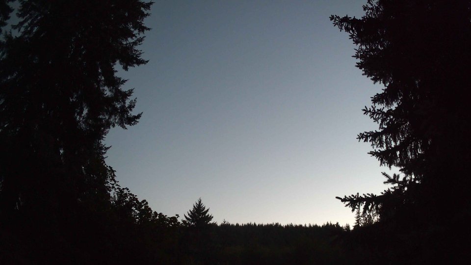 Pacific Northwest skyline timelapse frame from Aug 17th, 2026 at 8:45 PM