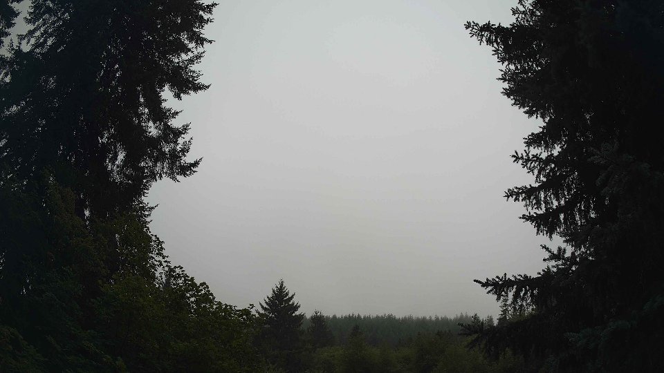 Pacific Northwest skyline timelapse frame from Aug 18th, 2026 at 8:00 AM
