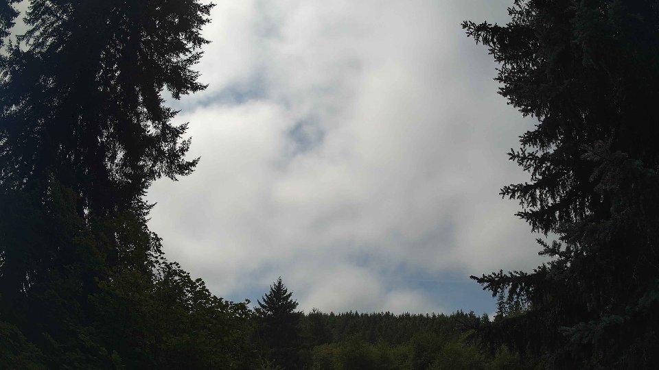 Pacific Northwest skyline timelapse frame from Aug 18th, 2026 at 12:45 PM