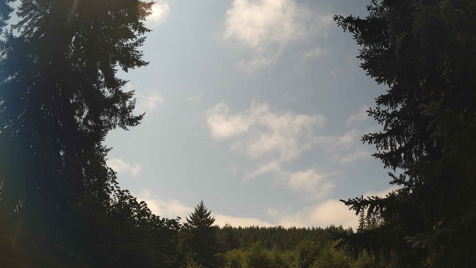 Pacific Northwest skyline timelapse frame from Aug 18th, 2026 at 1:00 PM