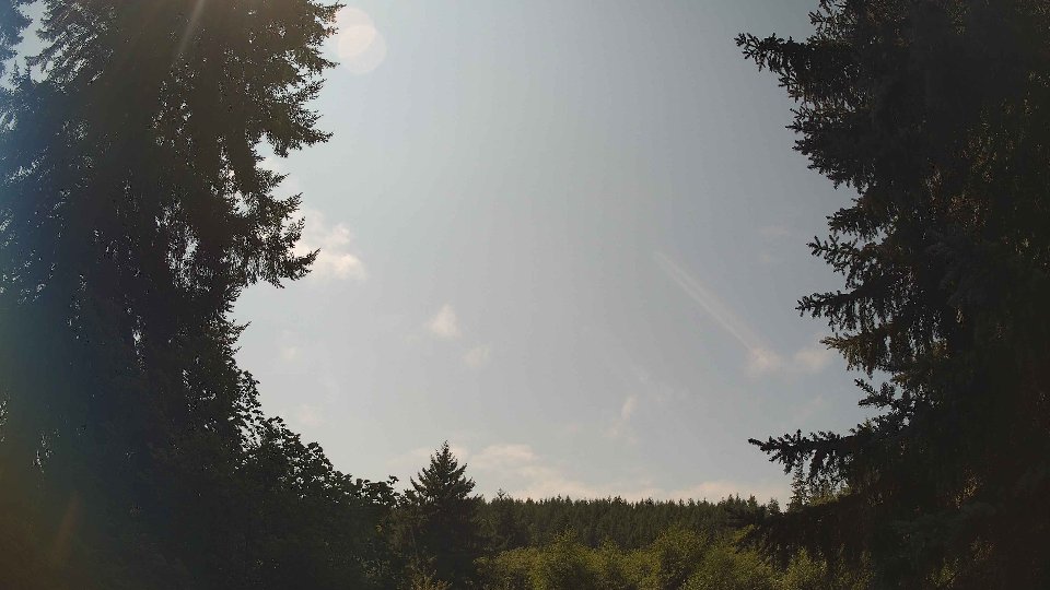 Pacific Northwest skyline timelapse frame from Aug 18th, 2026 at 1:15 PM