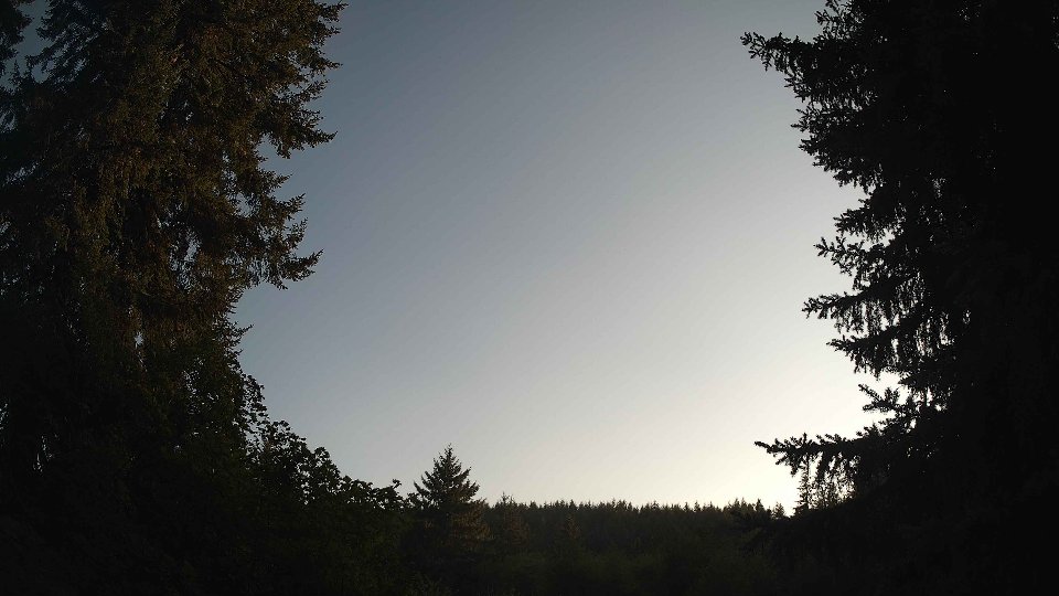 Pacific Northwest skyline timelapse frame from Aug 18th, 2026 at 7:00 PM