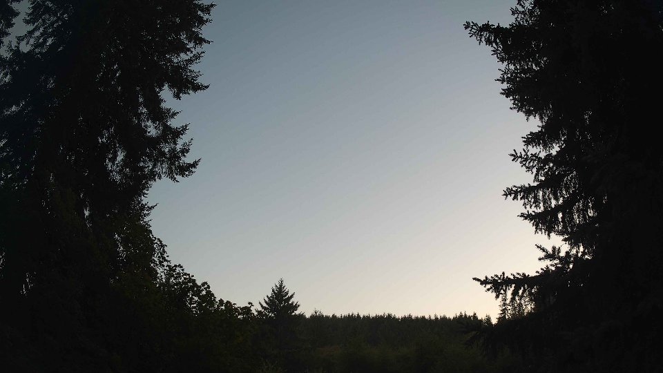 Pacific Northwest skyline timelapse frame from Aug 18th, 2026 at 8:15 PM
