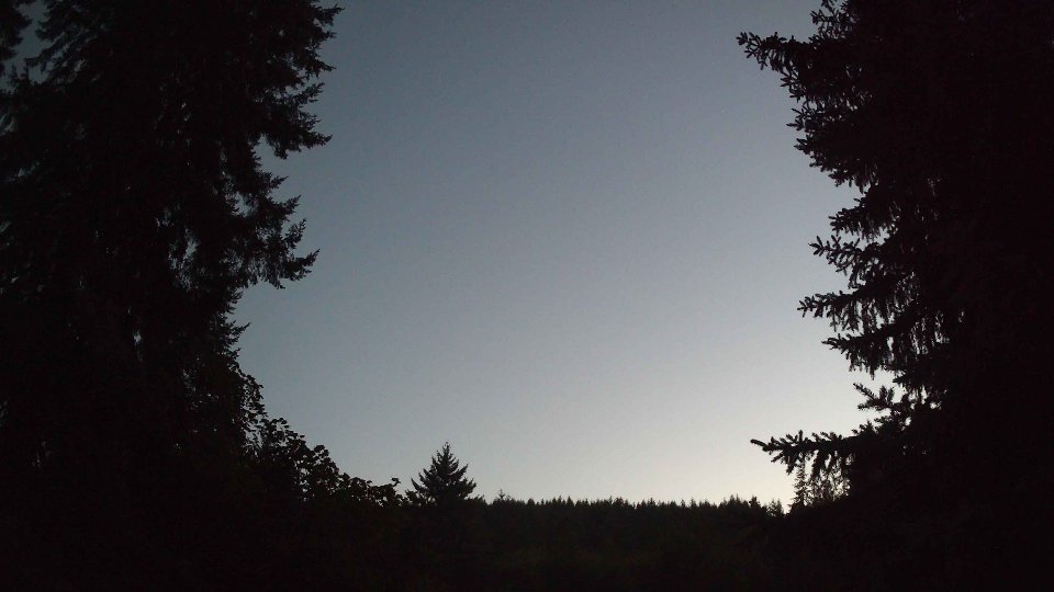 Pacific Northwest skyline timelapse frame from Aug 18th, 2026 at 8:45 PM