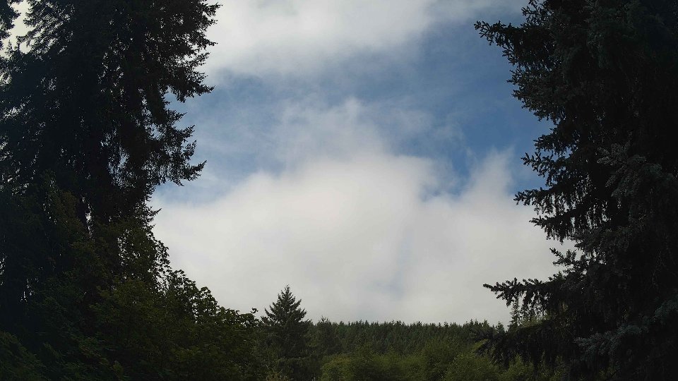 Pacific Northwest skyline timelapse frame from Aug 19th, 2026 at 10:45 AM
