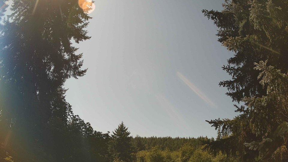 Pacific Northwest skyline timelapse frame from Aug 19th, 2026 at 12:45 PM