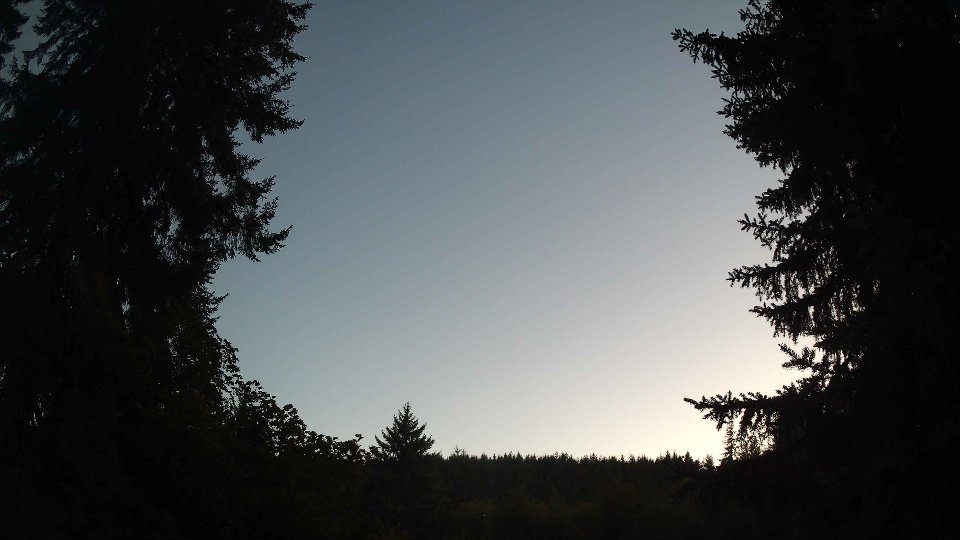 Pacific Northwest skyline timelapse frame from Aug 19th, 2026 at 8:30 PM