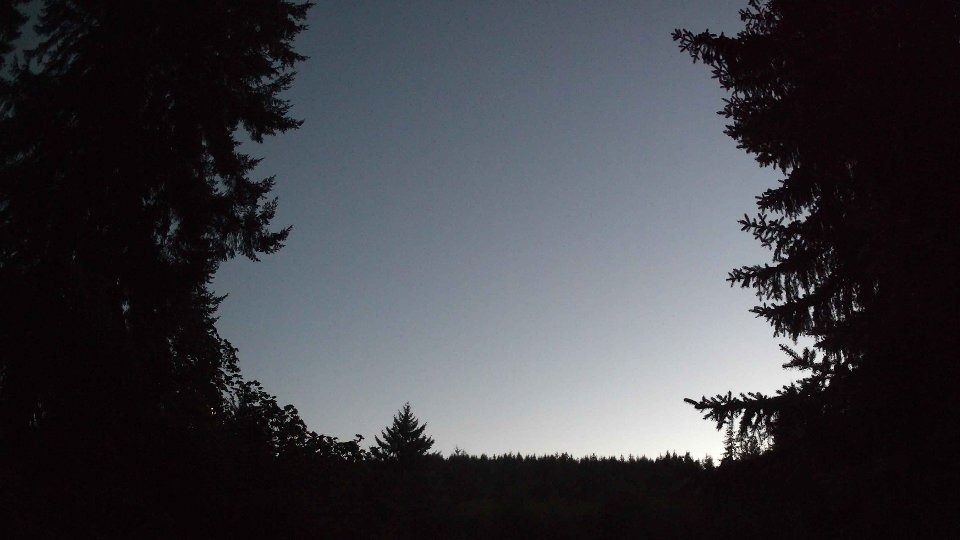 Pacific Northwest skyline timelapse frame from Aug 19th, 2026 at 8:45 PM