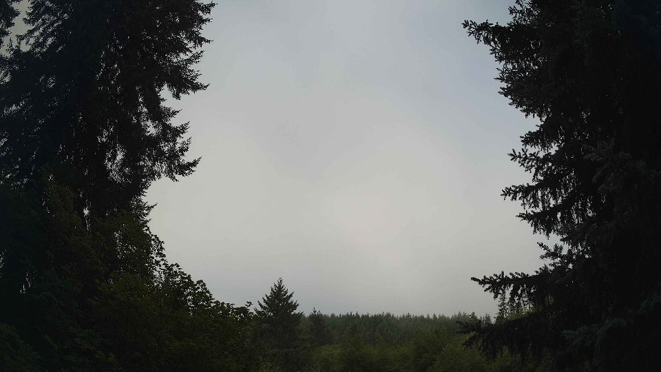 Pacific Northwest skyline timelapse frame from Aug 20th, 2026 at 8:30 AM