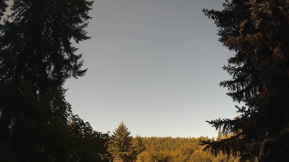 Pacific Northwest skyline timelapse frame from Aug 20th, 2026 at 9:45 AM
