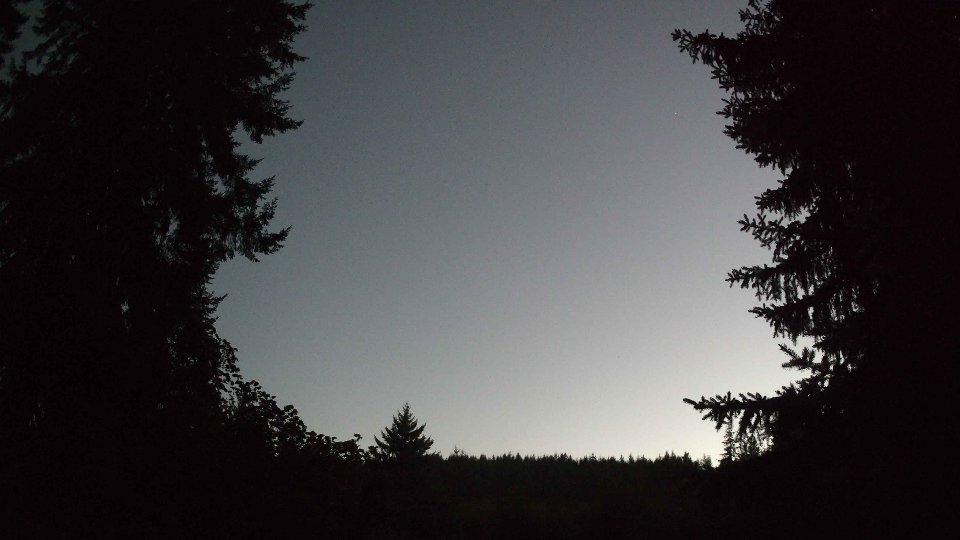 Pacific Northwest skyline timelapse frame from Aug 20th, 2026 at 8:45 PM