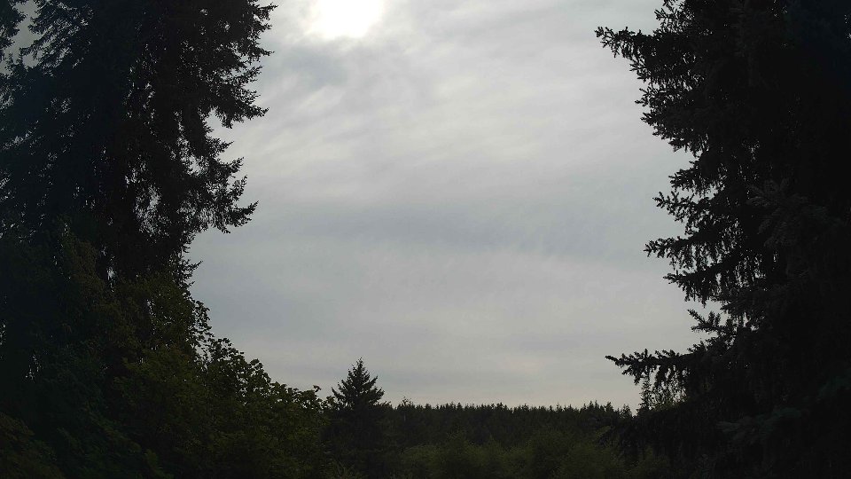Pacific Northwest skyline timelapse frame from Aug 21st, 2026 at 2:45 PM