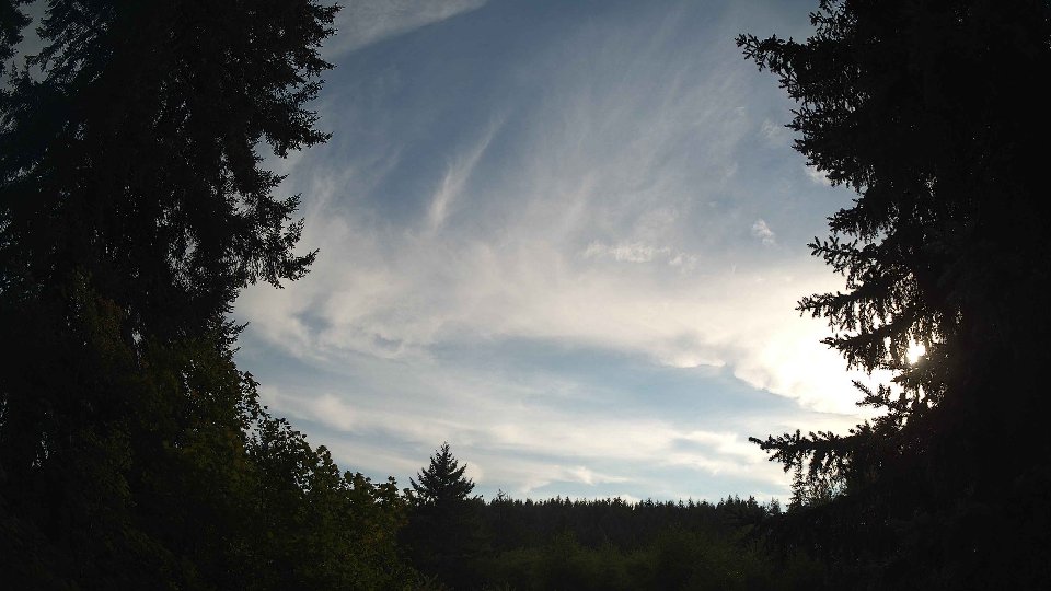 Pacific Northwest skyline timelapse frame from Aug 21st, 2026 at 6:00 PM