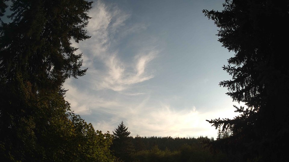 Pacific Northwest skyline timelapse frame from Aug 21st, 2026 at 6:30 PM