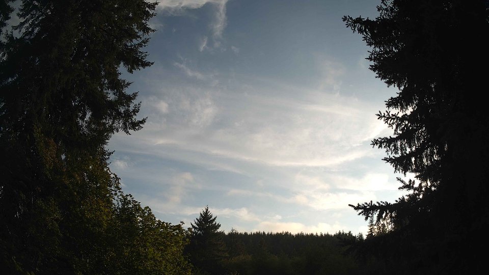 Pacific Northwest skyline timelapse frame from Aug 21st, 2026 at 6:45 PM