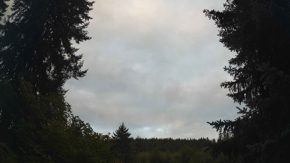 Pacific Northwest skyline timelapse frame from Aug 23rd, 2026 at 6:45 AM