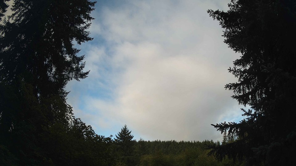Pacific Northwest skyline timelapse frame from Aug 23rd, 2026 at 8:00 AM