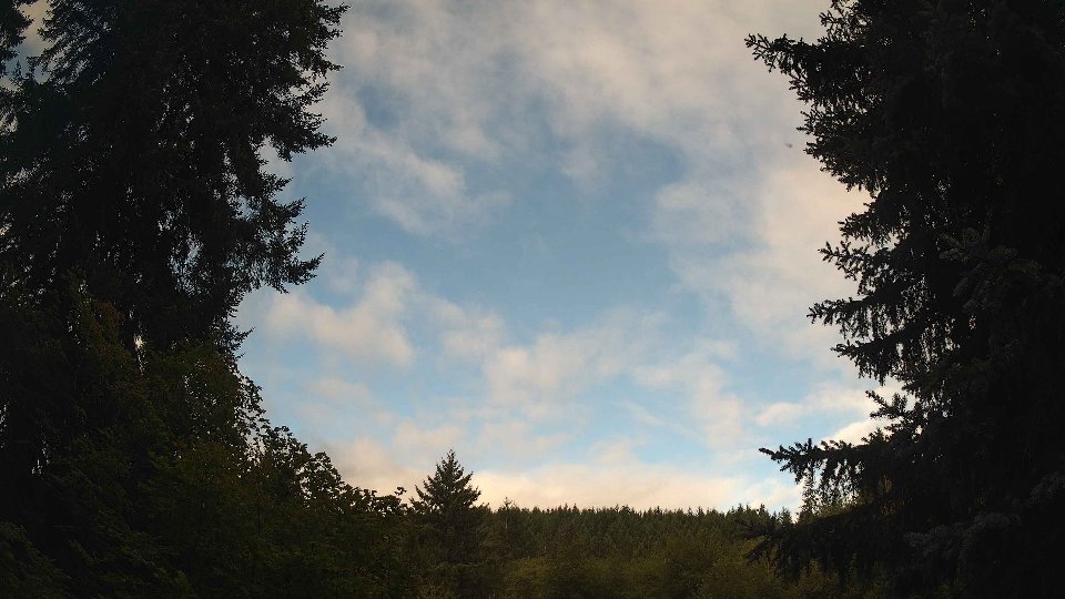 Pacific Northwest skyline timelapse frame from Aug 23rd, 2026 at 8:15 AM