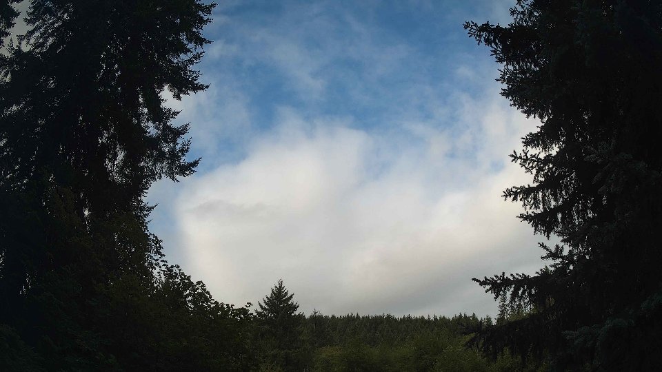 Pacific Northwest skyline timelapse frame from Aug 23rd, 2026 at 8:30 AM