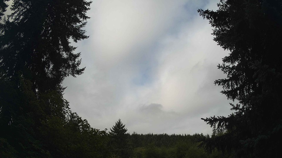 Pacific Northwest skyline timelapse frame from Aug 23rd, 2026 at 8:45 AM