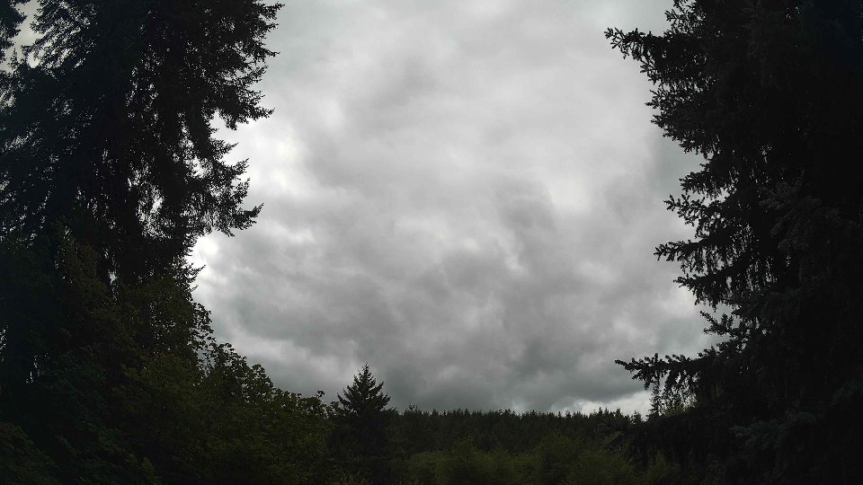 Pacific Northwest skyline timelapse frame from Aug 23rd, 2026 at 1:15 PM