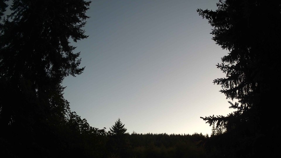 Pacific Northwest skyline timelapse frame from Aug 23rd, 2026 at 7:45 PM