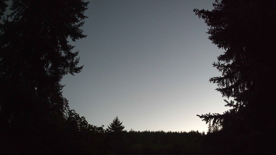 Pacific Northwest skyline timelapse frame from Aug 23rd, 2026 at 8:00 PM