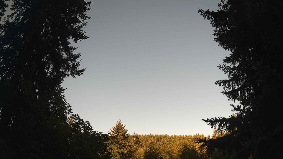 Pacific Northwest skyline timelapse frame from Aug 24th, 2026 at 8:00 AM