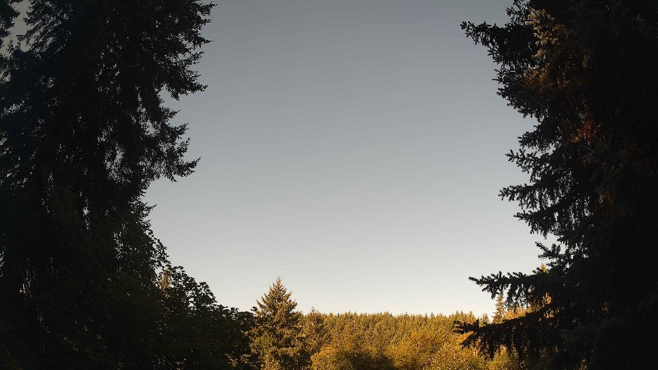 Pacific Northwest skyline timelapse frame from Aug 24th, 2026 at 8:30 AM