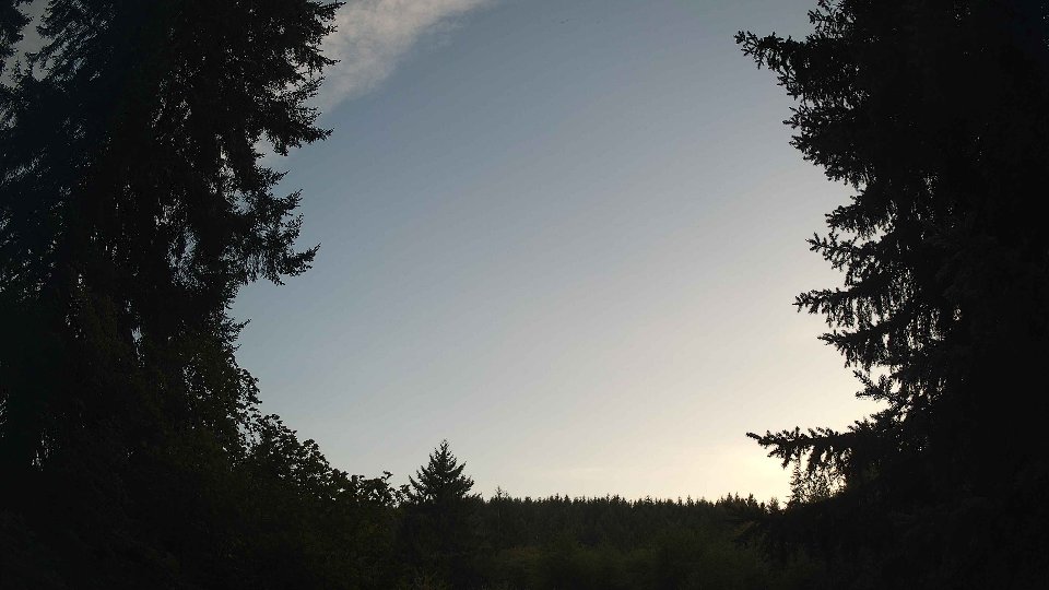 Pacific Northwest skyline timelapse frame from Aug 24th, 2026 at 7:45 PM
